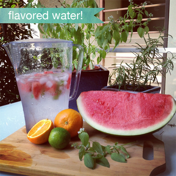 Make it - Flavored Water | littlegreendot.com