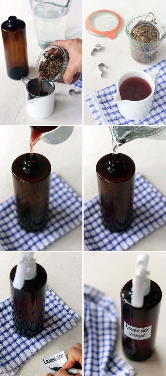 How to infuse vinegar | DIY Lavender Household Cleaner Recipe | littlegreendot.com