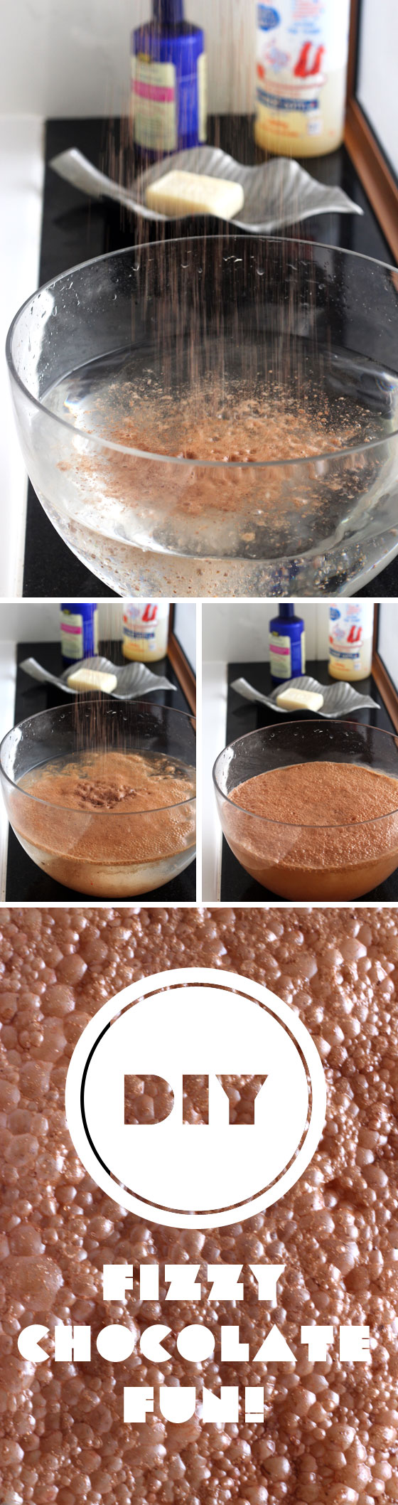 Chocolate Cupcake Fizzy Bath Powder Recipe | littlegreendot.com