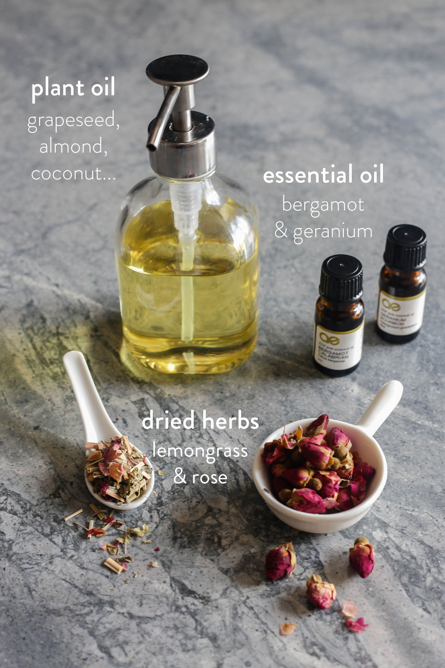 Summertime Breeze Body Oil Recipe & Ingredients | littlegreendot.com