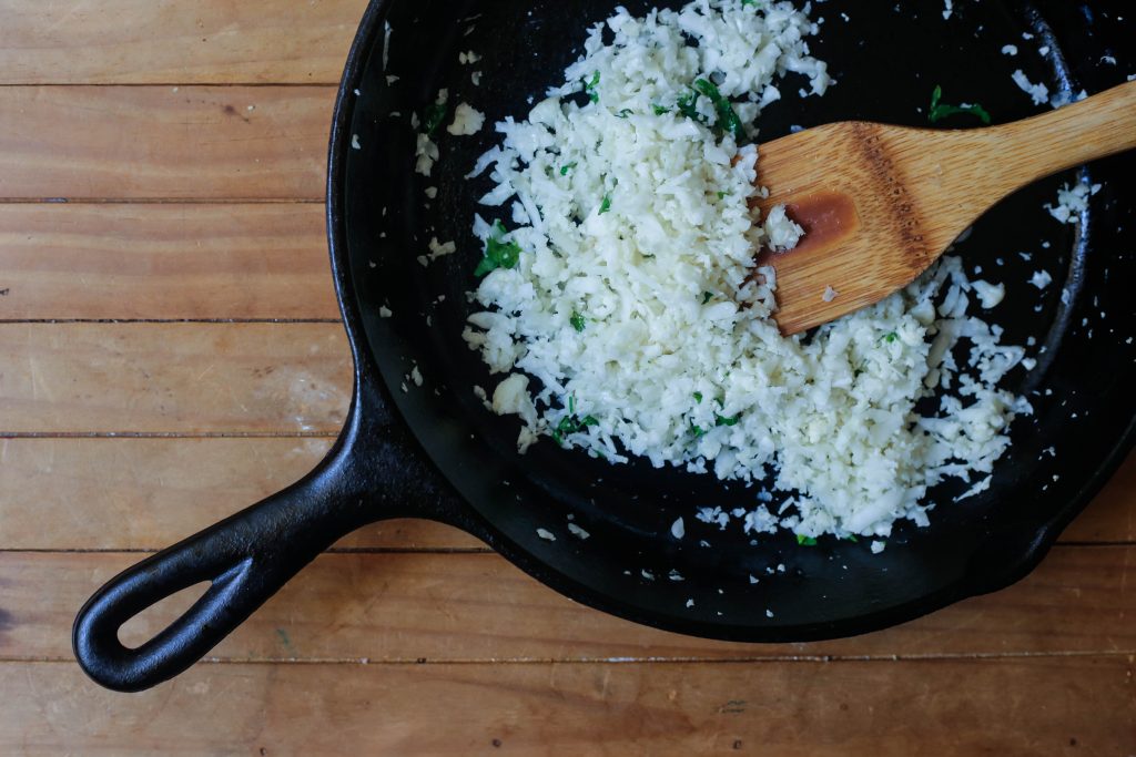Salmon Cauliflower Rice Recipe | littlegreendot.com