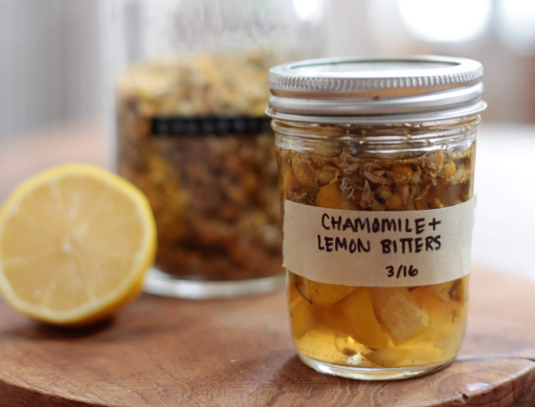 Lemon & Chamomile Bitters for Gut Health