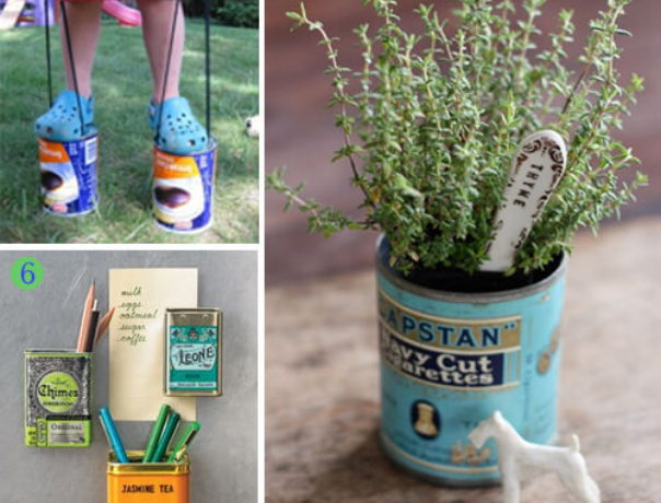 Repurpose It! Glass and Tin Packaging